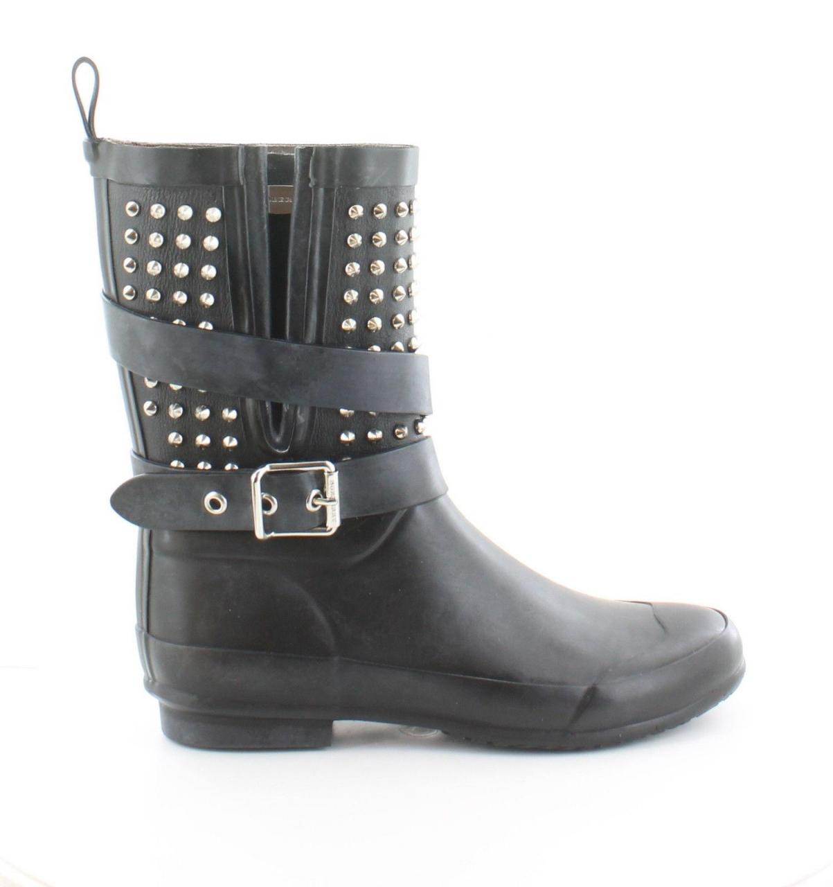 Burberry Black Holloway Stud Rain Boots/Booties – Best Replica Shoes ...